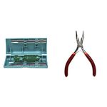 Taparia 802 Screw Driver Set with Neon Bulb + Taparia 1403 Long Nose Mini Plier