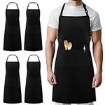 Syntus 4 Pack Chef Apron, 100% Cott