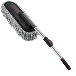 C.Herry Car Duster, Extendable Long Handle Microfiber Exterior Scratch Free Car Cleaning Tool, Car Duster Brush for Truck,Pickup,SUV,Motorcycle, Vehicles Cleaning,Multicolor