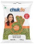 Chukde - Barik Saunf Lakhnavi - Small Fennel Seeds - Fresh, Aromatic, and Flavorful for Cooking and Baking - Ideal for Spices and Seasoning - Whole Spices - 100 Gm