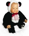 Paradise Galleries 20 Inch Asian Realistic Reborn Baby Girl Doll in Panda Bear Outfit with Removable Hoodie Giftable for All Ages– Su-Lin