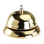 STOBOK Golden Hand Pressing Bell Service Bell Restaurant Call Bells Reception Customer Bell