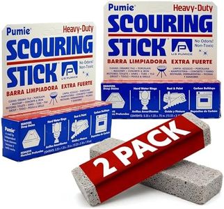 PUMIE Scouring Stick 2 Pack, Toilet Bowl Ring Remover, Heavy Duty Extra Strong Pumice Cleaning Bar, Pumice Stone for Cleaning Toilet Rings, Bathroom & Kitchen Stains by USPumice