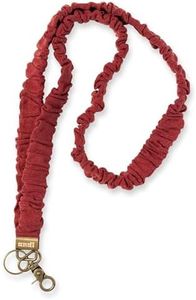 ANDI Neck Lanyard For Women - Scrunchie Cute Lanyard for Keys, Id Card Holder, Wallet - Aesthetic Long Lanyard (Maroon Linen)