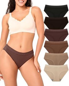 BAMBOO COOL Womens Underwear Bikini Underpants Lace Hipster Panties Soft Stretch Moisture Wicking Panties for Women, 6-Pack