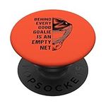 Hockey Goalkeeper Mask, Player Outfit for Ice Hockey Goalie PopSockets Swappable PopGrip