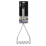 Chef Aid Stainless Steel Masher, Perfect mashing tool for use on Potatoes, Baby food, Vegetables and Fruit, fitted with easy store hanging loop, Dishwasher safe, Silver