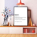 Magic Posters Botox Definition Print - Beauty Aesthetics Salon Dictionary Decor Poster Wall Art Diet Quote Typography Home - Frame Not Included