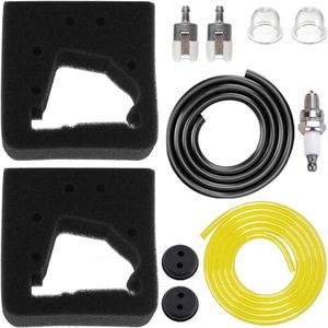 ZAMDOE 17211-ZM3-800 Filtro Aria Filtro Schiuma per Honda GX22 GX31 Motore a 4 Tempi FG100 Timone Coltivatore con Candela Primer Lampadina Filtro Carburante Linea Carburante