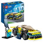 LEGO City Electric Sports Car Toy for 5 Plus Years Old Boys and Girls, Race Car for Kids Set with Racing Driver Minifigure, Building Toys 60383