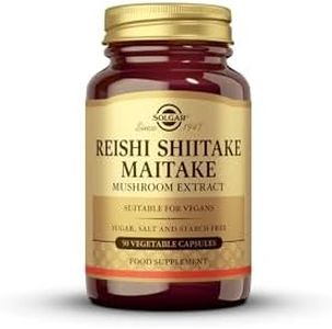 Solgar - Reishi Shiitake Maitake Mushroom Extract Vegetable Capsules 50 Count