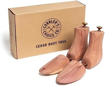 Cobbler's Choice Men's Cedar Boot Tree - All Natural Aromatic Cedar Wood - Premium Construction & Unbeatable Quality, Natural, Large / Men's 10 - 11.5