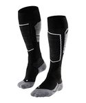 FALKE Men's SK4 Advanced M KH Wool Warm Thin 1 Pair Skiing Socks, Black (Black-Mix 3010), 9.5-10.5