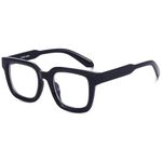 Peter Jones Black Square Unisex Large Blue Light Blocking Computer/Gaming Glasses (AG3803FB)