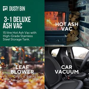 Dusty Bin Ash Vacuum 15L – Powerful DB17 Ash Cleaner