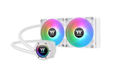 Thermaltake TH240 V2 ARGB Sync/AlO Liquid Cooler/Fan 120mm*2/PWM 500~2000 RPM/Mirror Waterblock/MB ARGB Sync Control/White, CL-W364-PL12SW-A