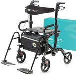 Helavo 2 in 1 Walker Wheelchair Com