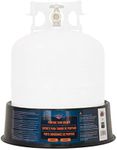 Flame King YSNPBS Propane Cylinder Base Stabilizer, Fits 20lb, 30lb, and 40lb Tanks, Black