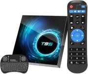 T95 Android Box,Android TV Box10.0,Android Box 4G RAM 64G ROM with Mini Wireless Keyboard,H616 Quad Core Chip TV Box, 6K Full HD /2.4G & 5G Dual-Band Wi-Fi/BT 5.0/H.265 TV Box Android.