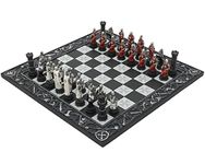 The Knights Templar Crusade Hand Painted Themed Chess Set by Italfama
