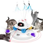 Bojafa Cat Toys Automatic Interactive: 4-in-1 Electric Kitten Toy for Indoor Cats Adult