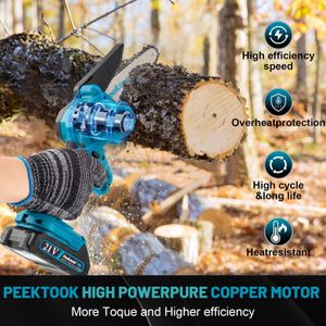 Mini 6-Inch Cordless Chainsaw – Portable Electric Handheld Saw