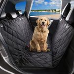 Petnice Pet Back Seat Covers, Waterproof Scratch Proof Nonslip Dog Travel Hammock with Seat Anchors for Cars Trucks SUV, Car Boot Liner