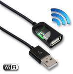 AirDrive Forensic Keylogger Cable Pro - USB extension cable hardware keylogger with Wi-Fi and 16MB memory