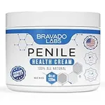 Bravado Labs Premium Penile Health Creme - 100% Natural Penile Cream Lotion For Men's Intimate Health - Redness, Dryness, Anti-Chafing Relief Penile Moisturizer - 4 oz