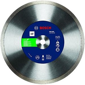 Bosch DB1066 Premium Plus 10-Inch Wet Cutting Continuous Rim Diamond Saw Blade with 5/8-Inch Arbor for Tile