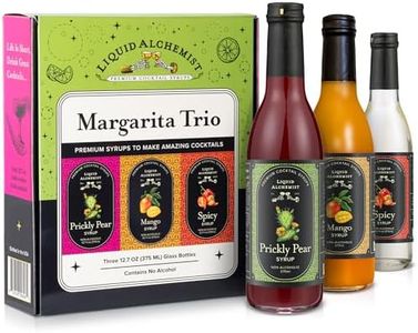 Liquid Alchemist Margarita Mix Trio Pack – Prickly Pear, Mango & Spicy Syrup | Our Small Batch Margarita Mixers Use Real Ingredients Perfect for any Cocktail Syrup Enthusiast (3 Pack, 12.7 oz Bottles)