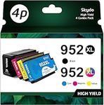 952XL Ink Cartridge Replacement for HP 952 XL Ink Cartridges, Black Cyan Magenta Yellow, Use with HP OfficeJet Pro 8710 8720 7740 8210 8715 7720 8702 8725 8740 8730 8700 8200 Printer Ink (4-Pack)