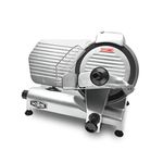 KWS Commercial 320W Electric Meat Slicer 10" Frozen Meat Deli Slicer Coffee Shop/restaurant and Home Use Low Noises (Teflon Blade - Black)