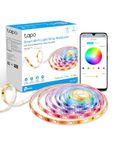 TP-Link Tapo Smart LED Light Strip, Multicolour w/Individually Addressable Colour Zones, Wi-Fi LED Lights Works w/Alexa & Google Assistant, Trimmable, No Hub Required, Apple HomeKit (Tapo L930-5)