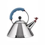 Alessi Michael Graves Kettle with Bird Whistle, Blue Handle