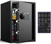 Grimtron Deluxe Safe, Safe Box for Father's Day with Silent Mode, Coffre Fort with Backlit Keypad, and LED Light, Anti-Rust, Anti-Theft, Anti-Pry(2.03 cu. ft.)