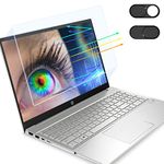 【2 Pack】12.5 Inch Laptop Screen Protector for HP/Dell/Asus/Acer/Sony/Samsung/Lenovo/Razer Blade 12.5" Laptop (Aspect ratio 16:9) Anti-Blue Light Anti-Glare 12.5inch Laptop Screen Film (with Metal Webcam Cover)