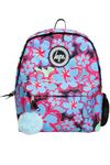 hype BAGS Blue Flowers Badge Polyester Unisex Backpacks in Multi-Coloured Size: One Size, Multi, One Size