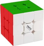 Speed Cube, 3x3 - Magnetic 3D Puzzle Toy - Brain Teaser and Mind Games for Kids and Adults - Buttery Smooth Magic Fidget Cube with Stickerless Colour Tiles