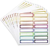 Juvale 208-Pack Waterproof Name Date Labels for Daycare, Baby Bottles, Assorted Colors, 2.5 x .5 inches