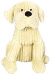 Take Me Home Cute Dog Door Stop - Chunky Cord Ribbed Dog 28cm (Vanilla)