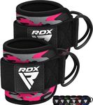 RDX Ankle Straps for Cable Machines Resistance Bands Attachment, 7mm Neoprene Padded 10”x4”, Gym Wrist Cuff Women Men Home Fitness, Weight Lifting D-Ring Booty Leg Workout Curls Kickbacks Hip Abductor