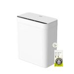 EKO Brio 10L/2.6 Gallon Motion Sensor Trash Can, Automatic Touchless Bathroom Garbage Bin, Waterproof Smart Trash Can for Kitchen, Bedroom, and Office, White