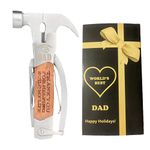 Father's Day Gifts from Daughter,Son and Kids, Birthday Gifts Ideas,Best Dad Ever Gifts,Hammer Multitool and Pliers Camping Gear Tools with Gift-Boxed