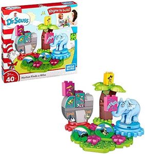 Mega Bloks Dr. Seuss Horton Finds a Who Building Set (40 Piece), Multicolor Building Set Multicolor