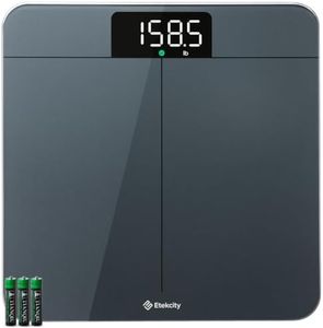 Etekcity Scale for Body Weight, Digital Bathroom Scales for People, Most Accurate to 0.05lb, Bright LED Display & Large Clear Numbers, Upgraded Quality for the Elderly Safe Home Use, 400 lbs