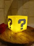 BOENJOY Gifts - Mini Question Block Light, Super Mario lamp 3D Icon Light, with Game Sound Effects USB Desktop Night Decor As Gifts for Kids and Fans,(1 USB Cable and Double Tape to Stick)