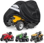 NEVERLAND Riding Lawn Mower Cover - Lawn Tractor Cover with Drawstring & Storage Bag, Fits Decks up to 54", 600D, Handles and Dual Air Vents
