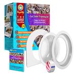 Fuzzymilky Cat Toilet Training System 2022 - Teach Cat to Use Toilet Cat Toilet Training Kit