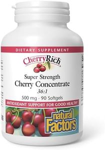 CherryRich by Natural Factors, Super Strength Cherry Concentrate, Antioxidant Support for Healthy Joints and Uric Acid Metabolism, 90 softgels (90 servings)